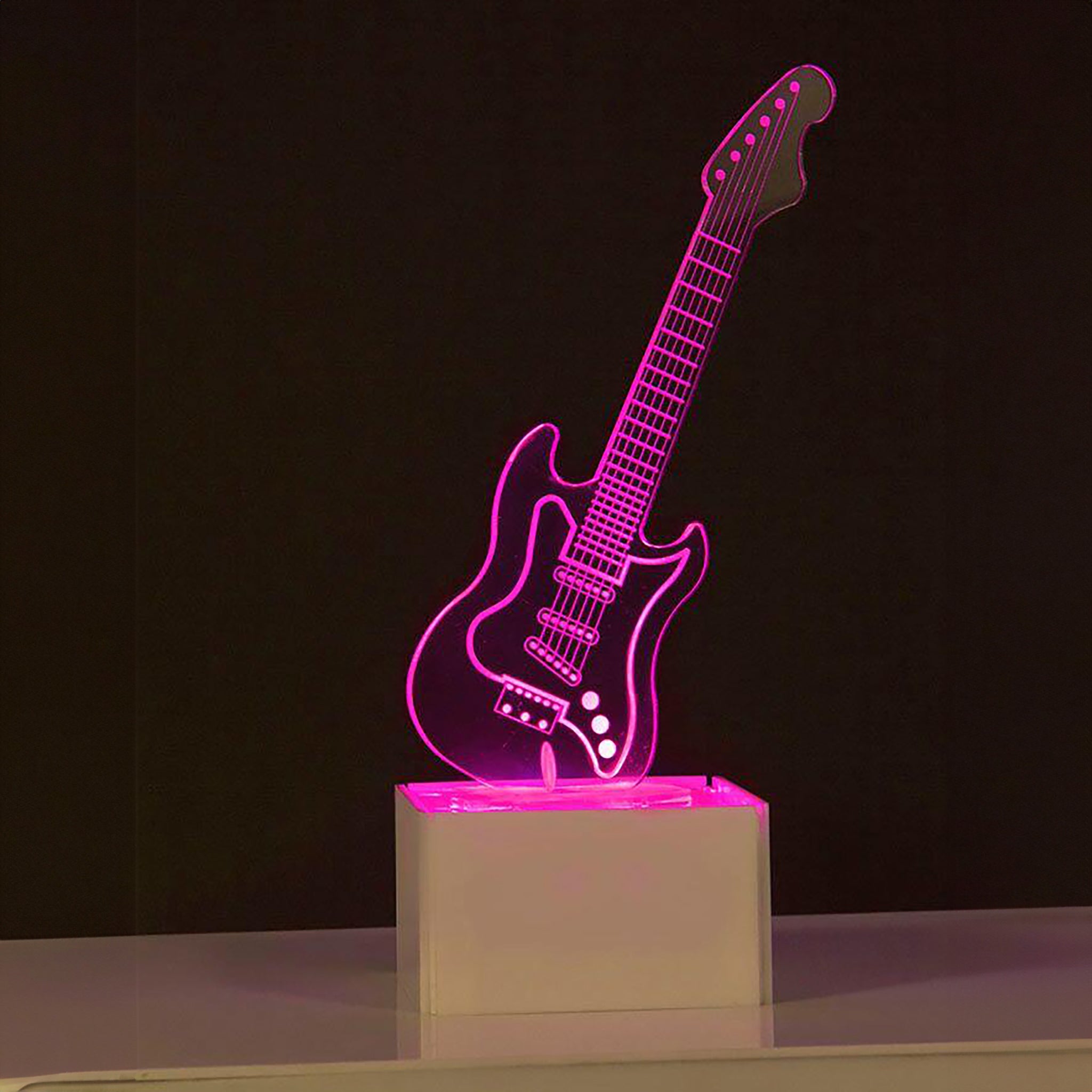 Acrylic Centerpiece: Guitar