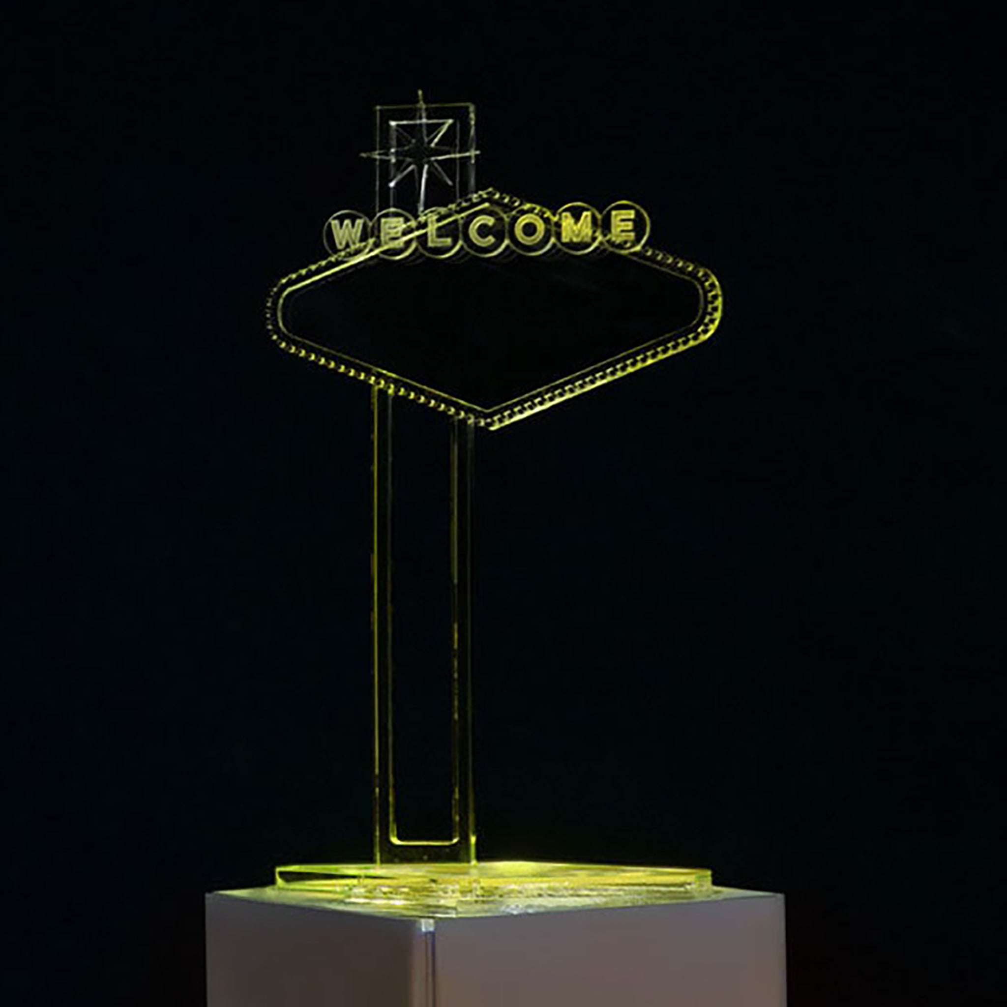 Acrylic Centerpiece: Las Vegas