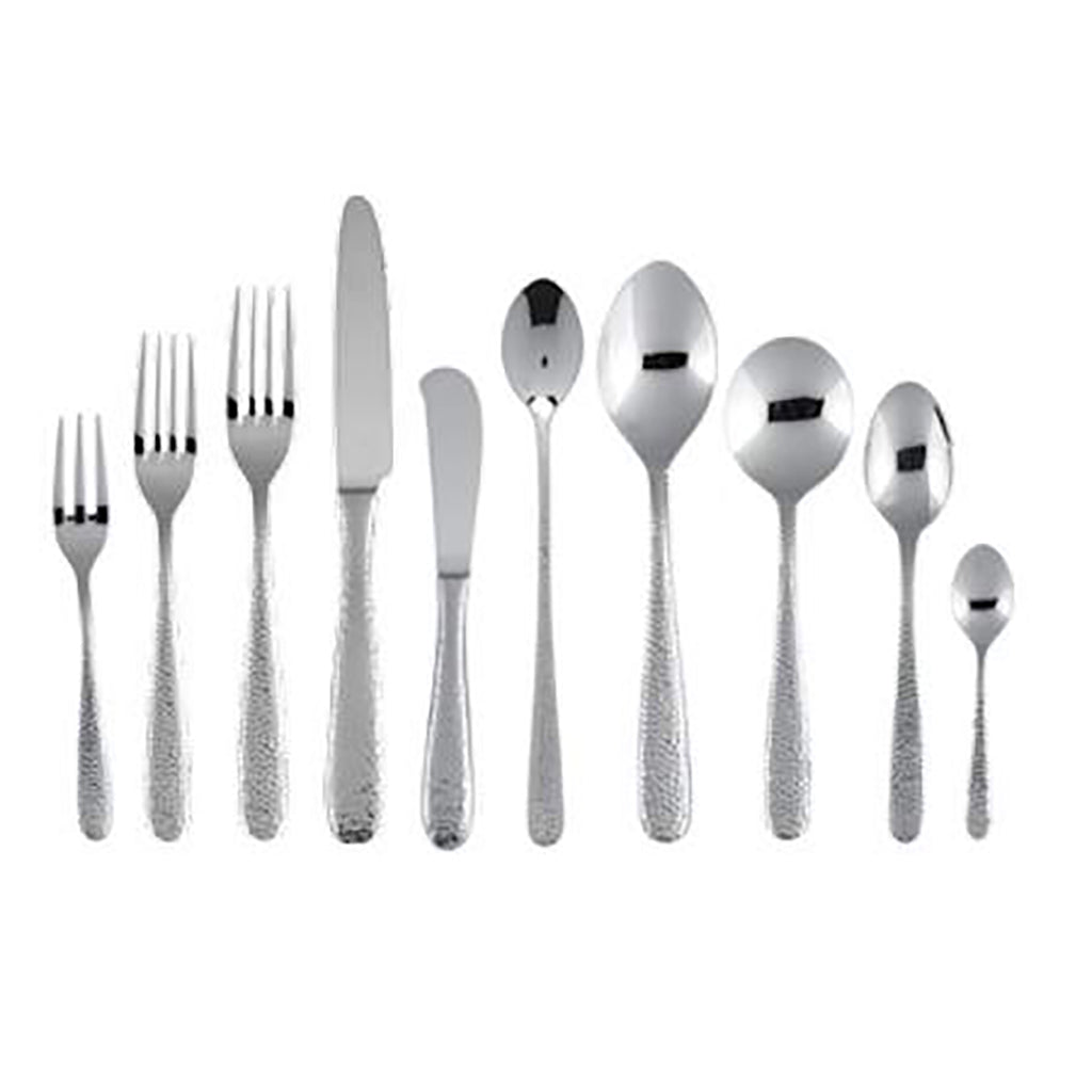 Apollo Hammered Stainless Steel Flatware
