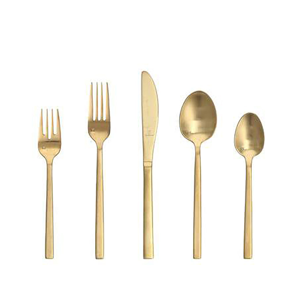 Arezzo Brushed Gold Flatware
