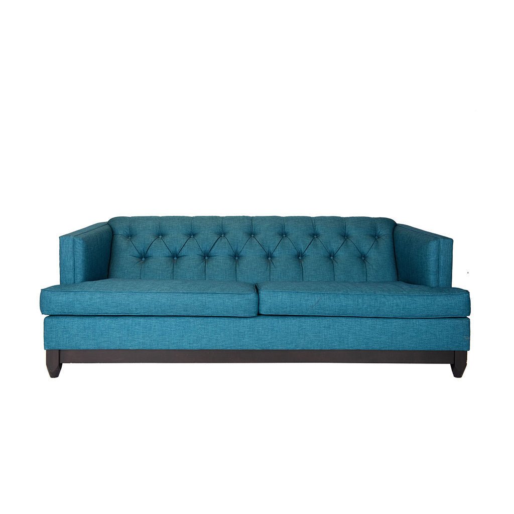 Audrey Blue Tufted Sofa