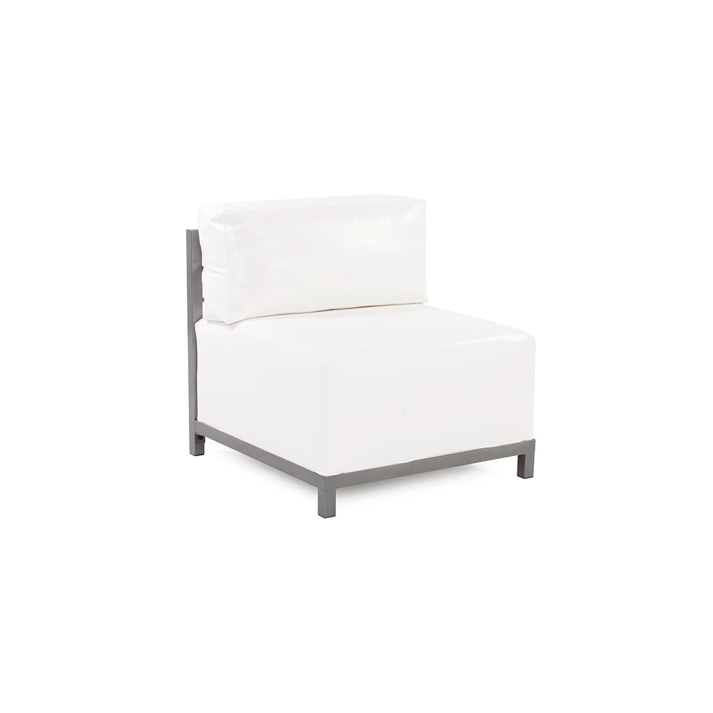 Axis White Chair White w/ Titanium Frame