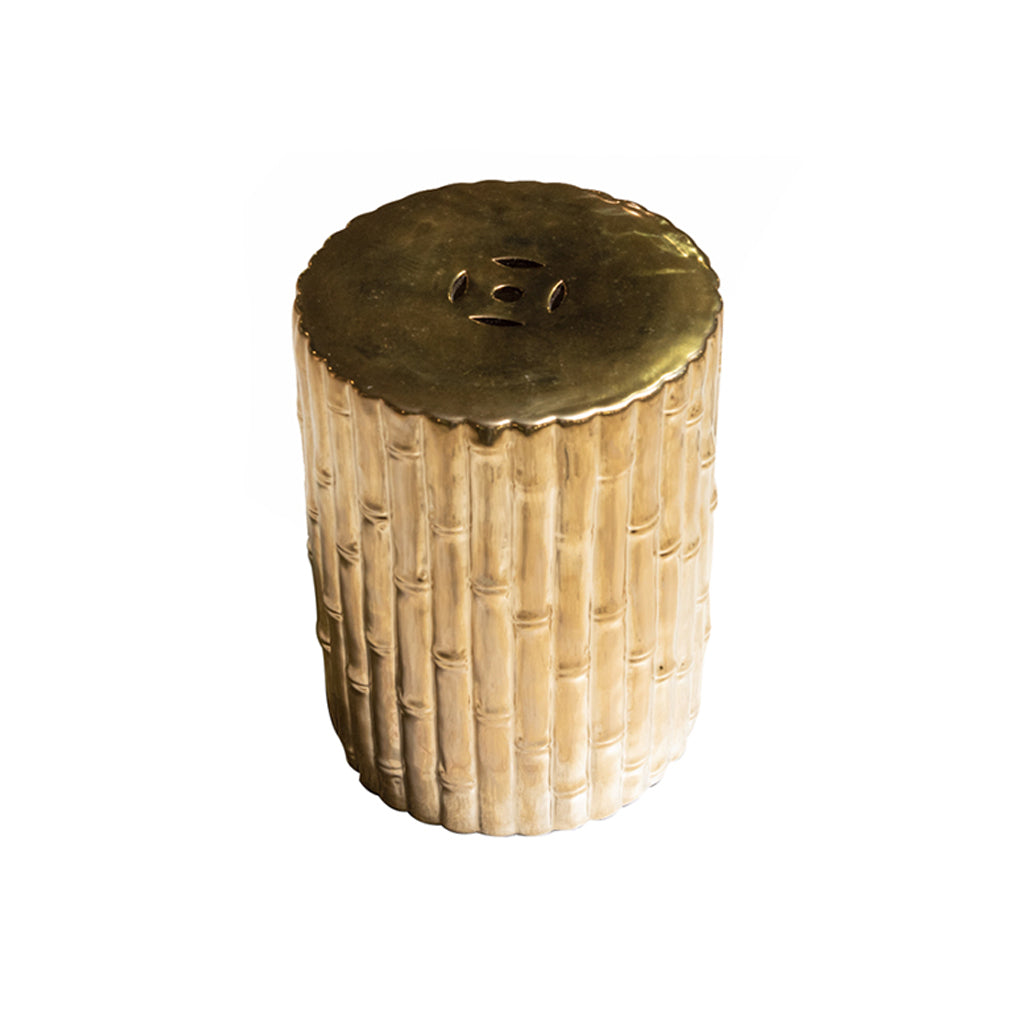 Bamboo Gold Side Table