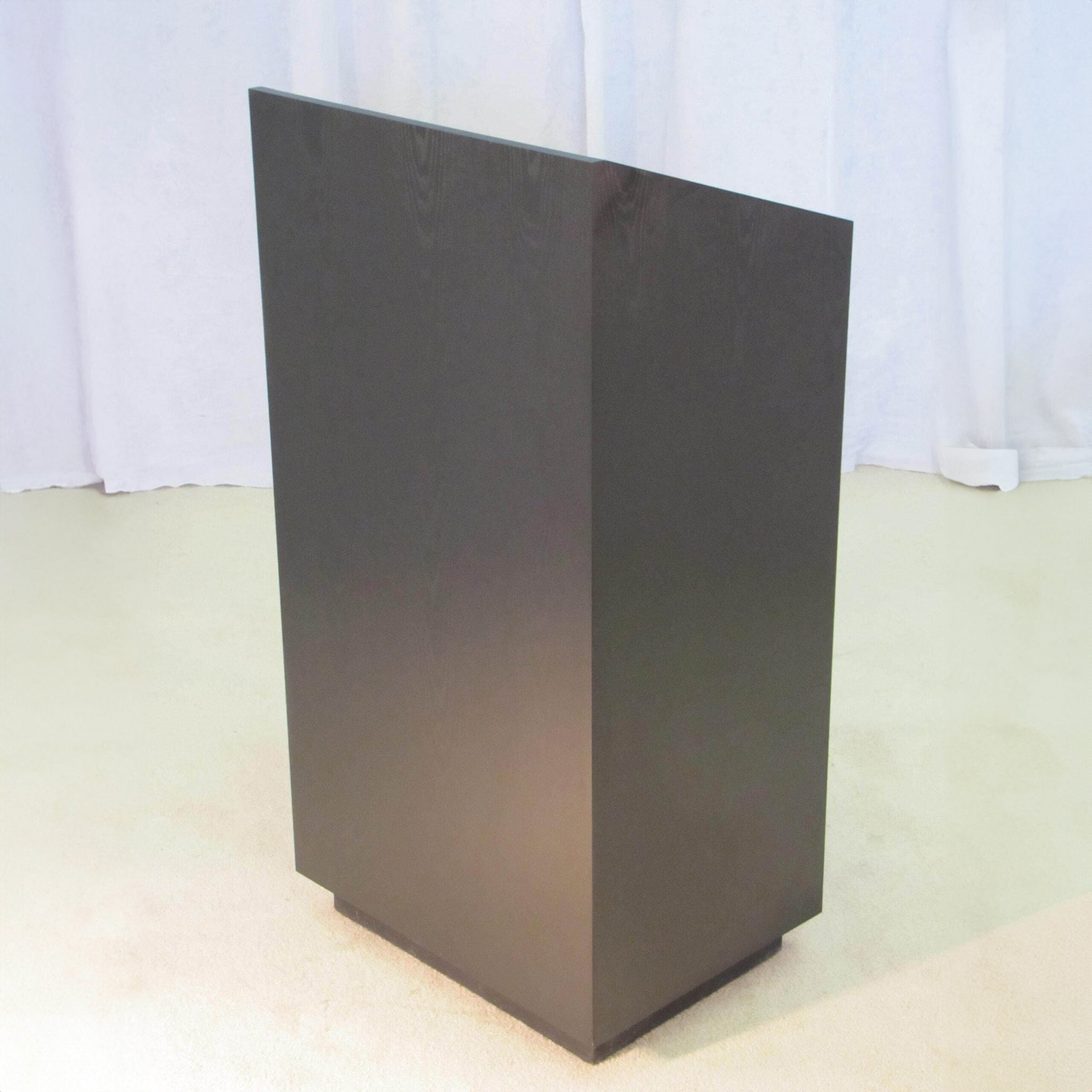 Black Wood Grain Laminate Podium