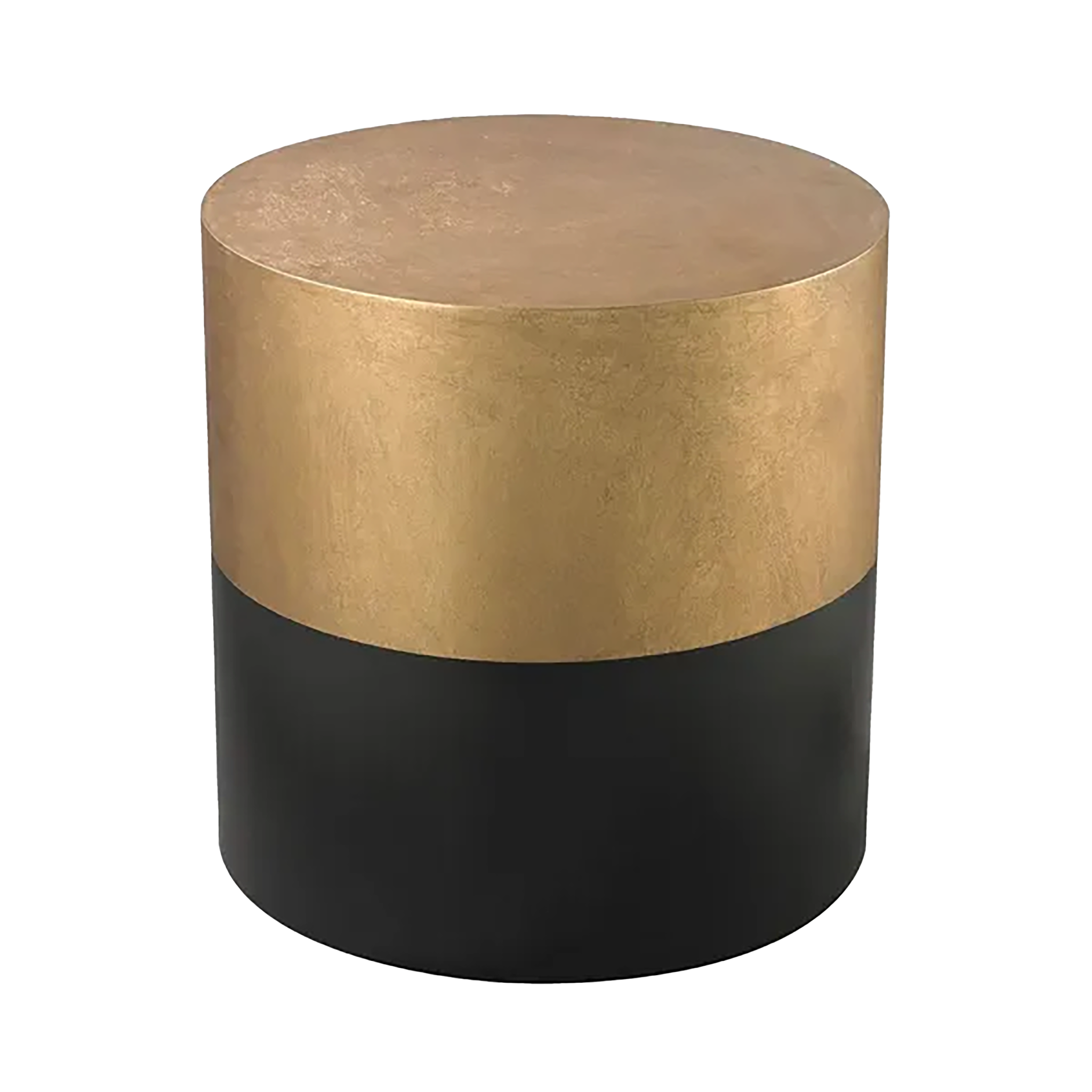 Black and Gold Drum Table
