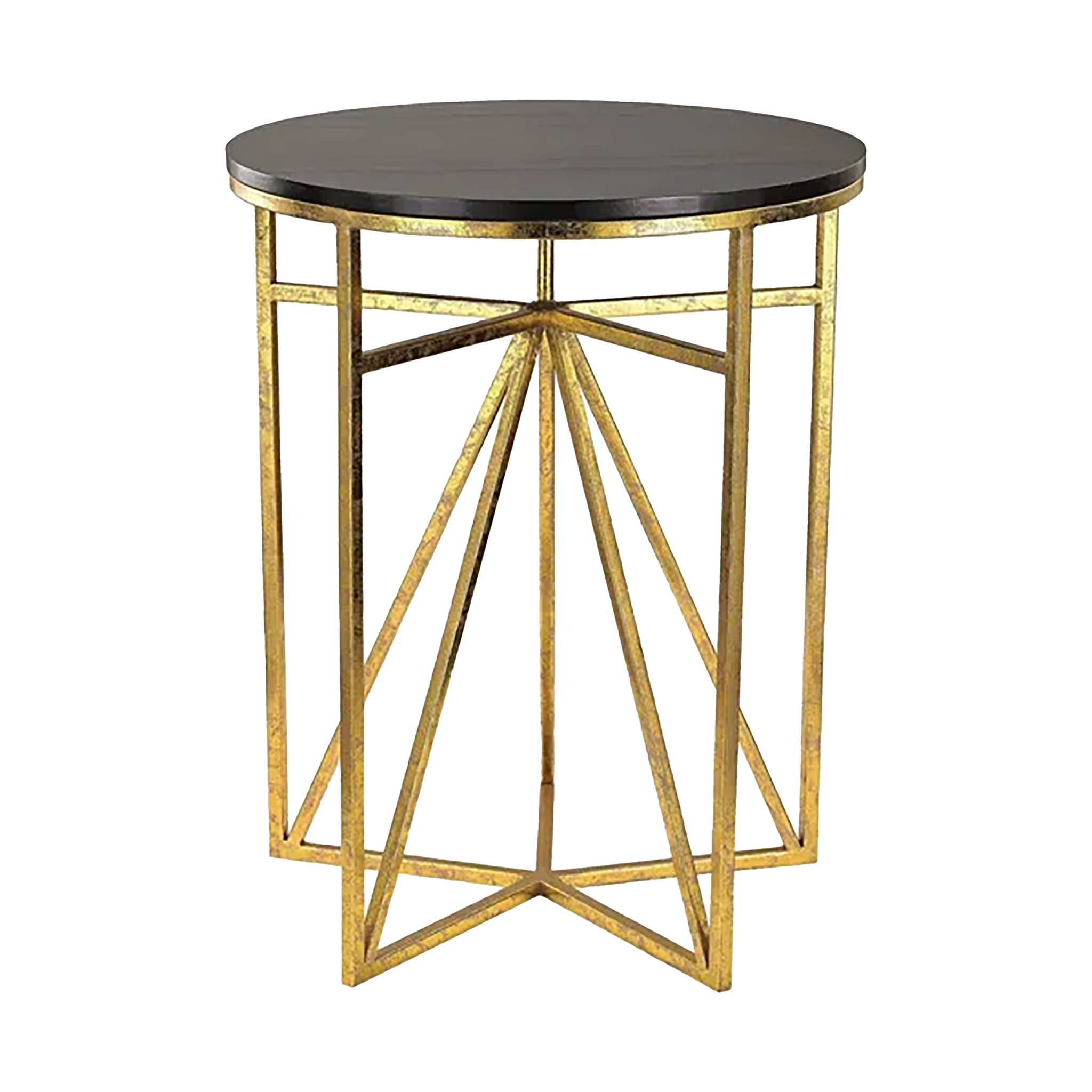 Black and Gold Side Table