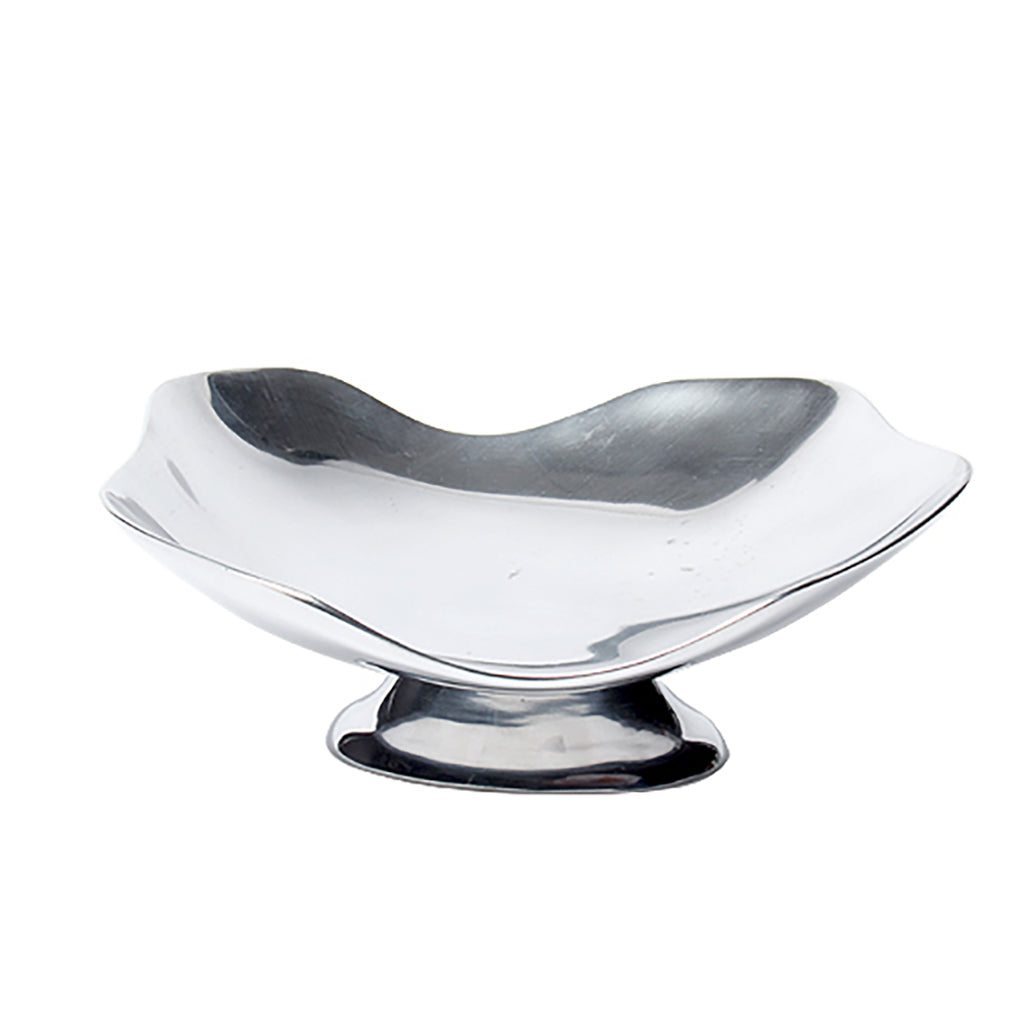 Bowl - 11.5" x 10" Trieste Pedestal Pewter