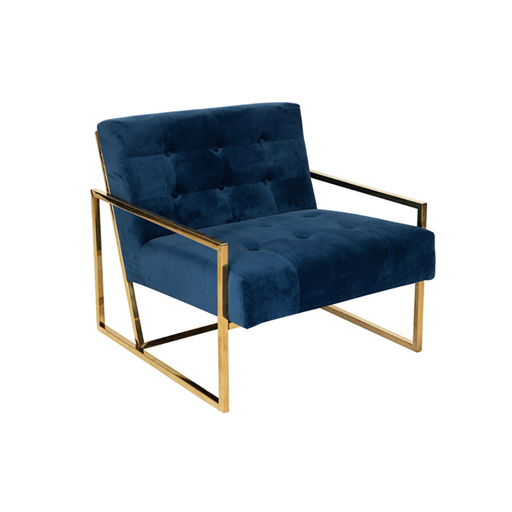 Carsley Sapphire Velvet Chair