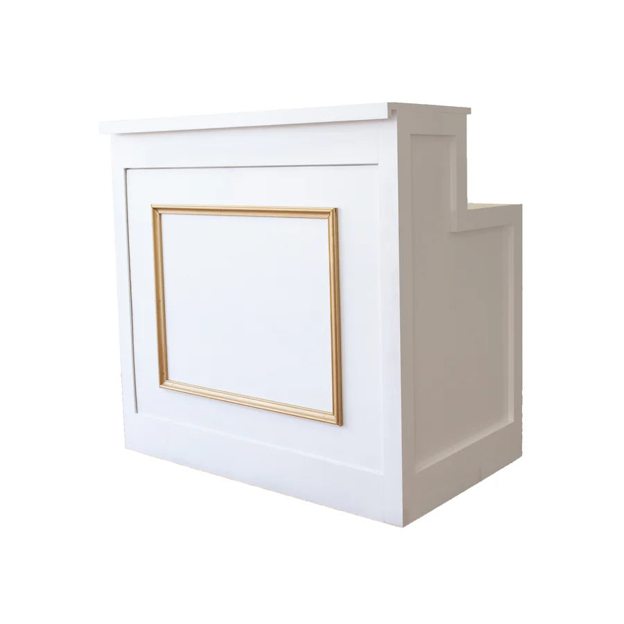 Chameleon Bar - White w/ Gold Trim