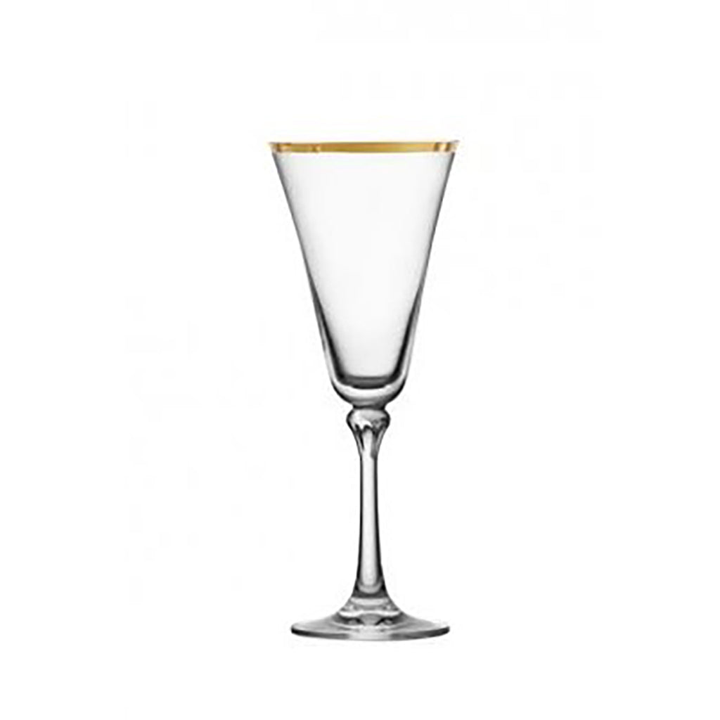 Charlotte Gold Rim Glassware Set