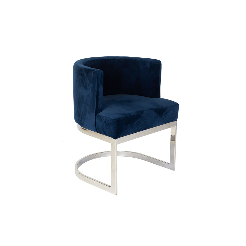 Colton Navy Velvet Chair