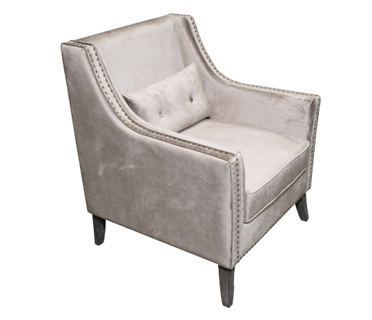 Contessa Truffle Velvet Chair