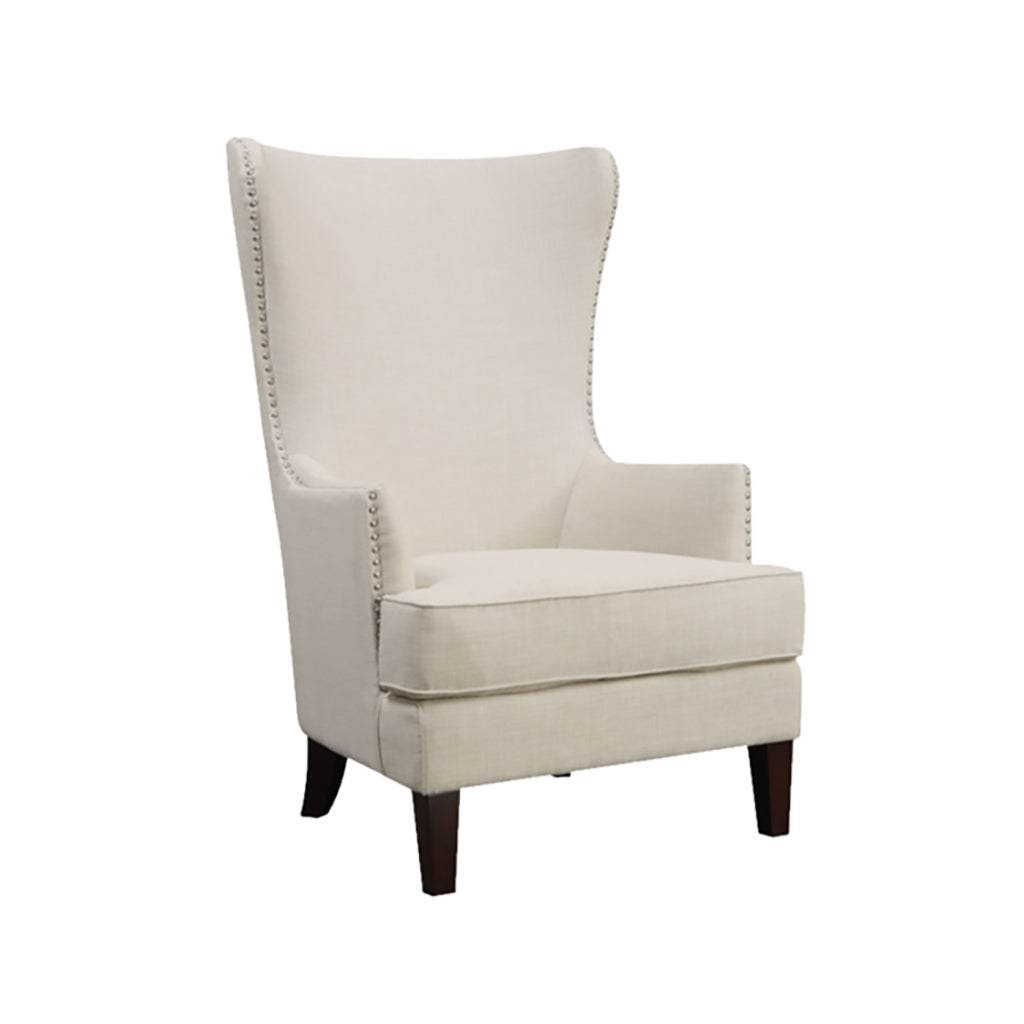 Dakota Natural Linen Wingback Chair
