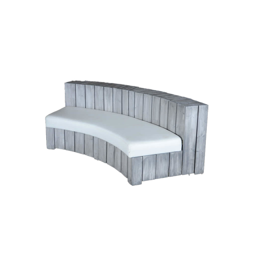 Driftwood Curve Banquette