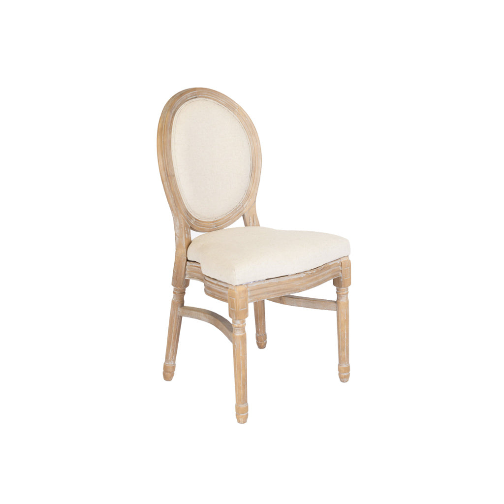 Esme Oatmeal Linen Dining Chair