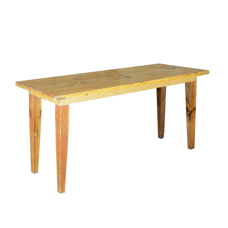 Farm Golden Oak Bar Height Banquet Table - 8' x 40"