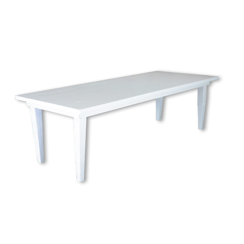 Farm White Banquet Table - 8' x 40"