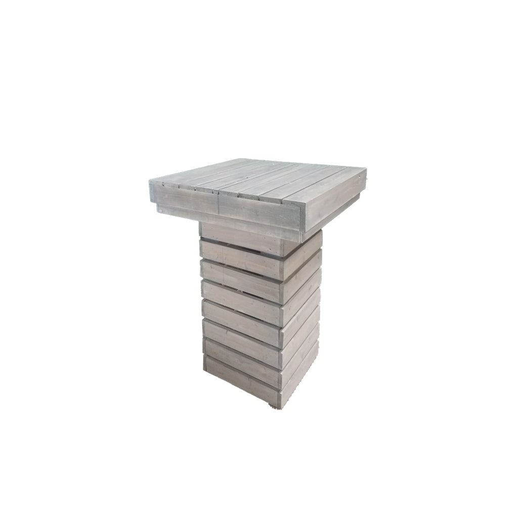 Farm Driftwood Cocktail Square Table - 30"