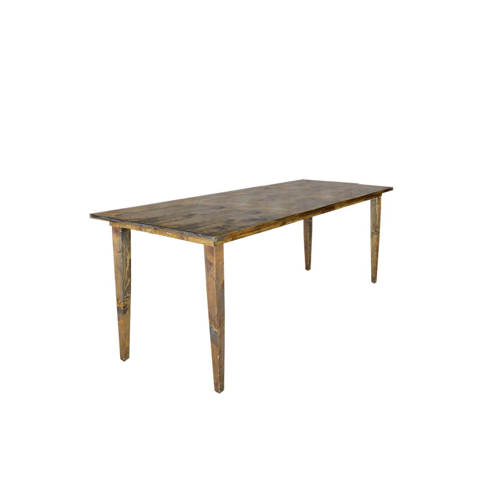 Farm Fruitwood Bar Height Banquet Table - 8' x 40"