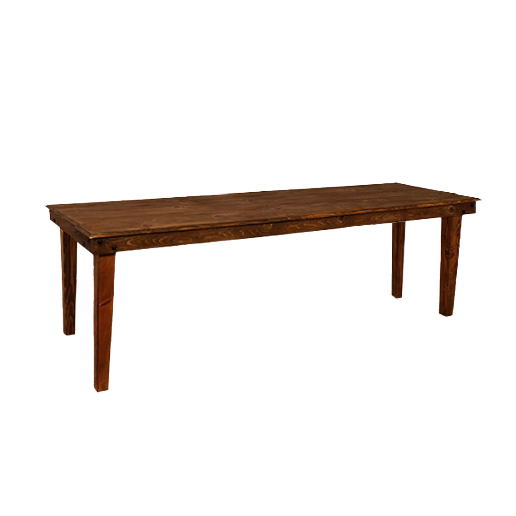Farm Wood Banquet Table - 8' x 28.5"