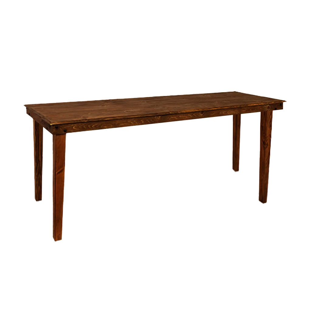 Farm Wood Bar Height Table - 8' x 28.5"