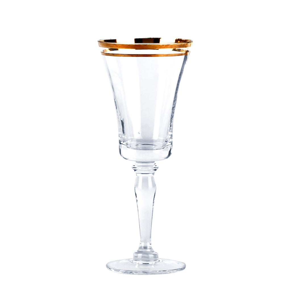 Gold Rim Glassware Set