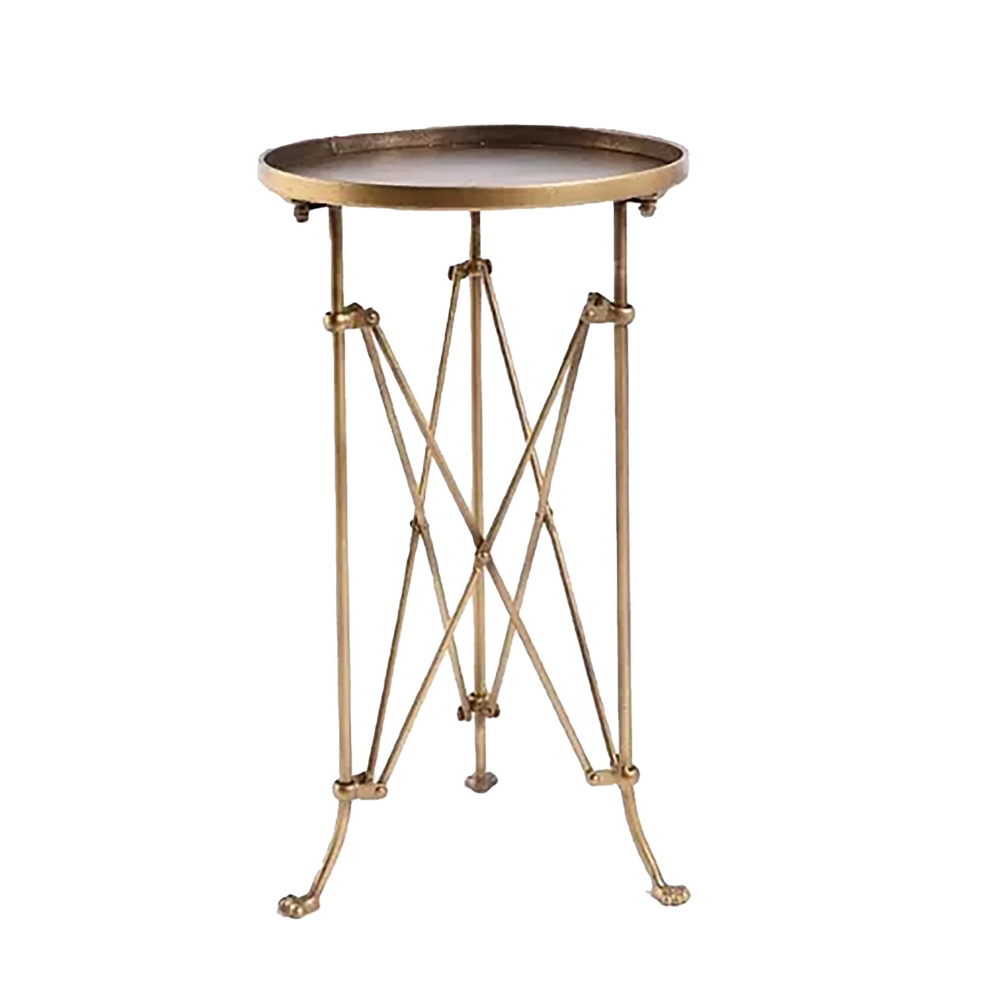 Gold Director's Side Table