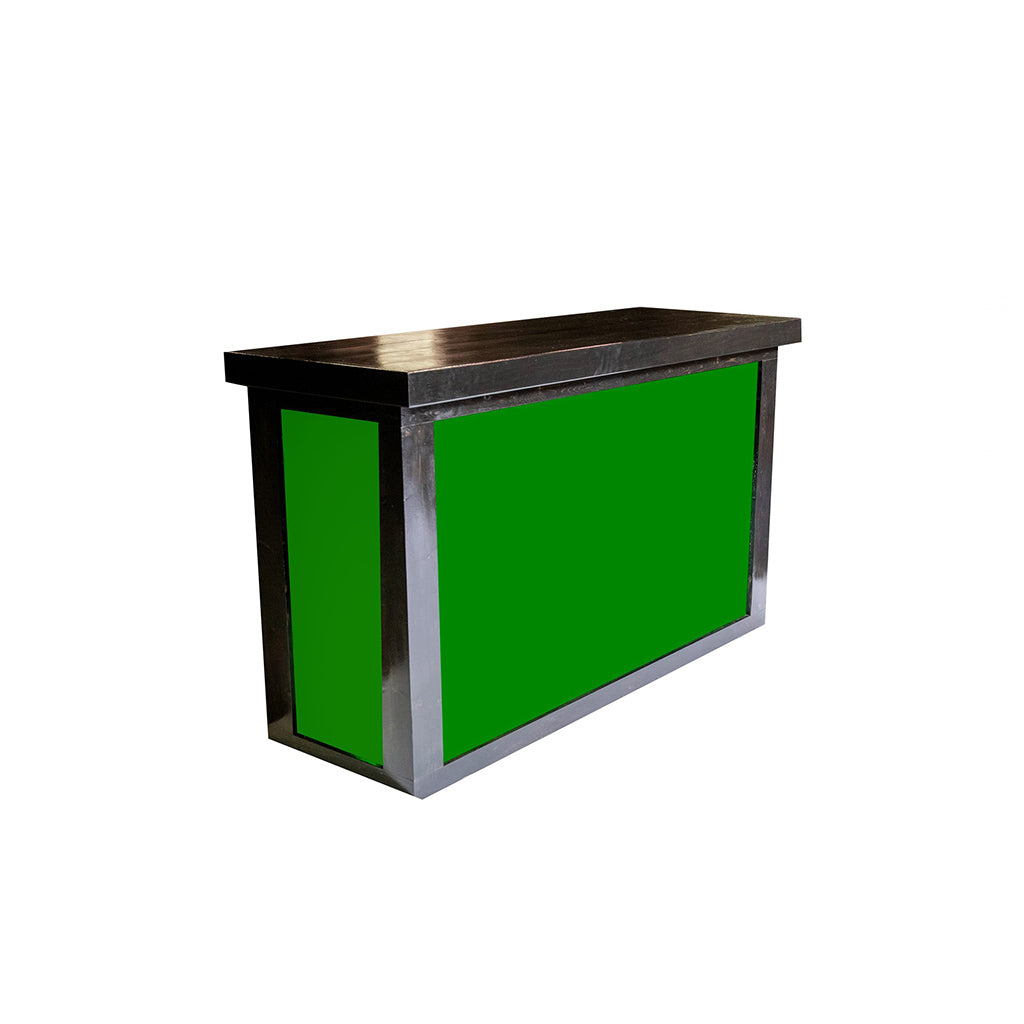 Green Plexi for Universal 6' Black Wood Stain Bar
