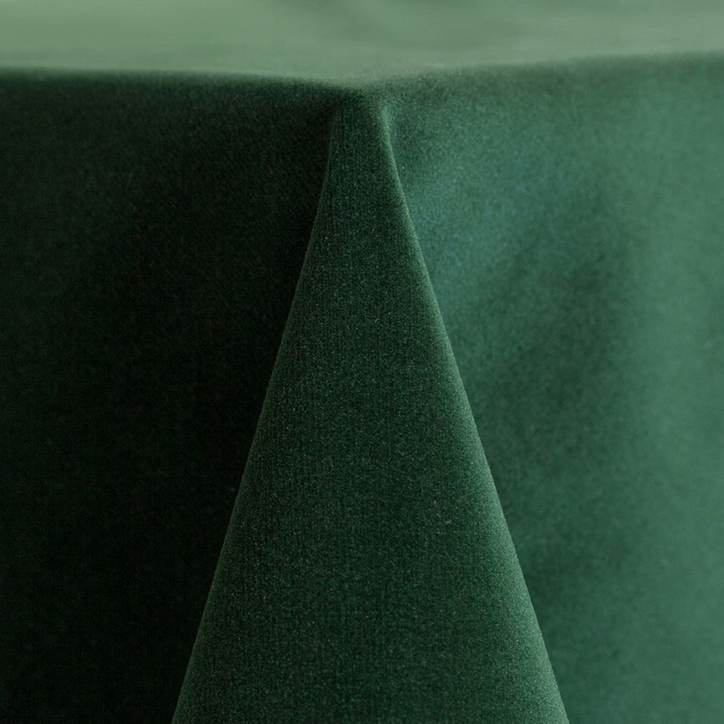 Hunter Green Velvet Linen