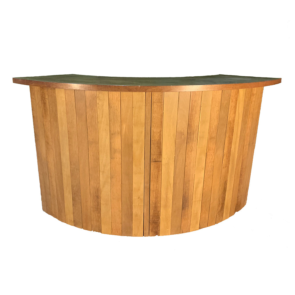 Infinity Natural Wood Curved Bar