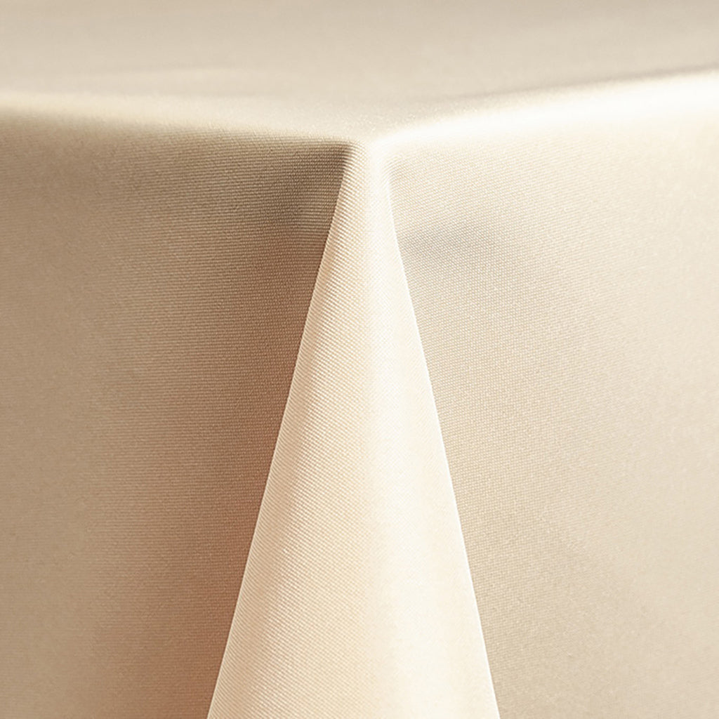Ivory Solid Polyester Linen