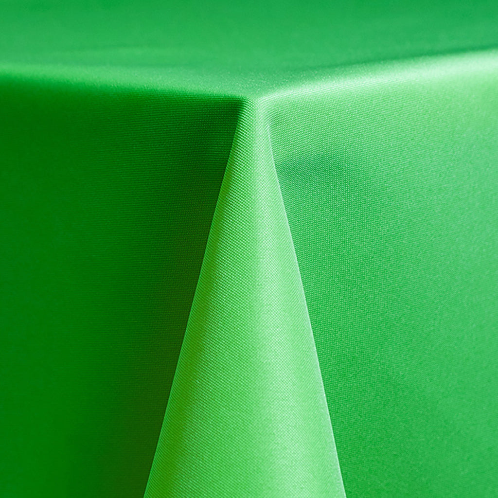 Kelly Green Solid Polyester Linen