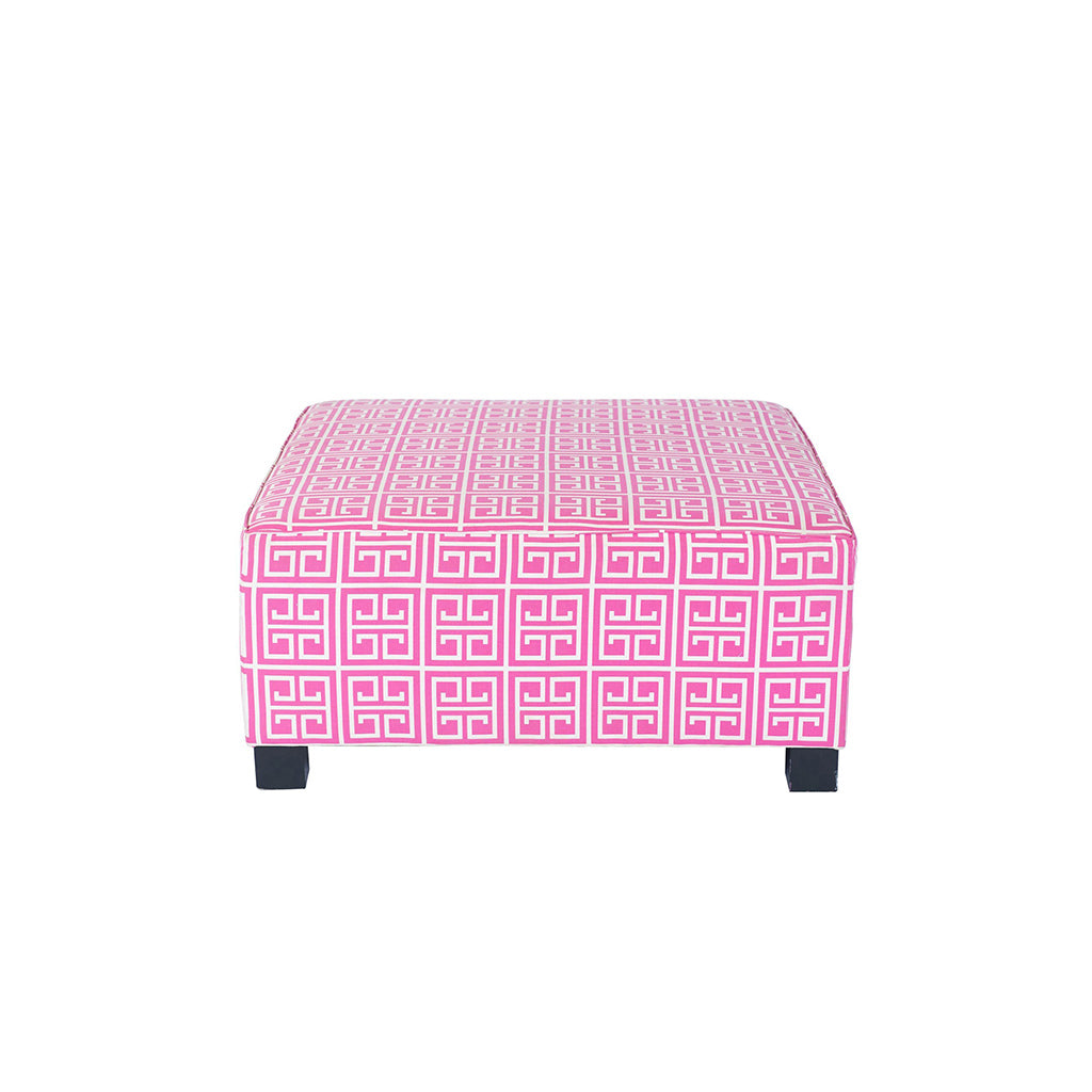 Key Hole Hot Pink Ottoman