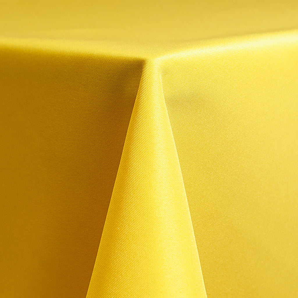 Lemon Yellow Solid Polyester Linen