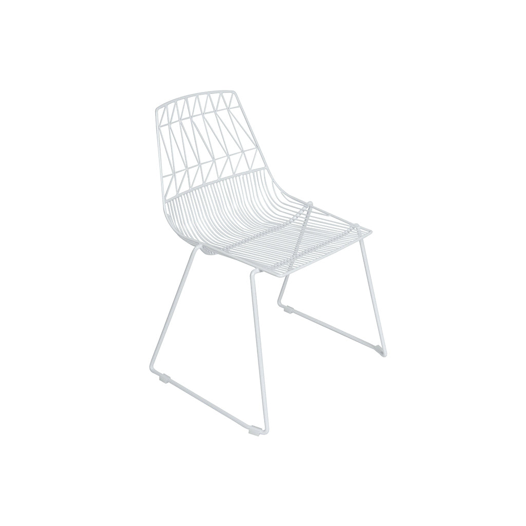 Lucy White Metal Dining Chair