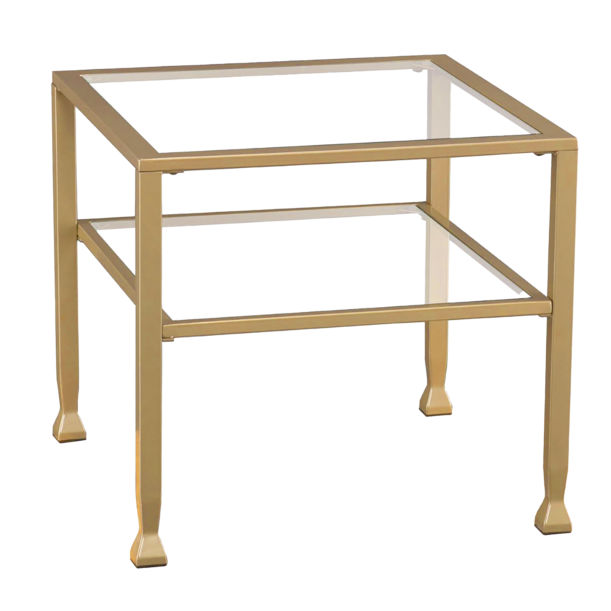Matte Gold Cube Table