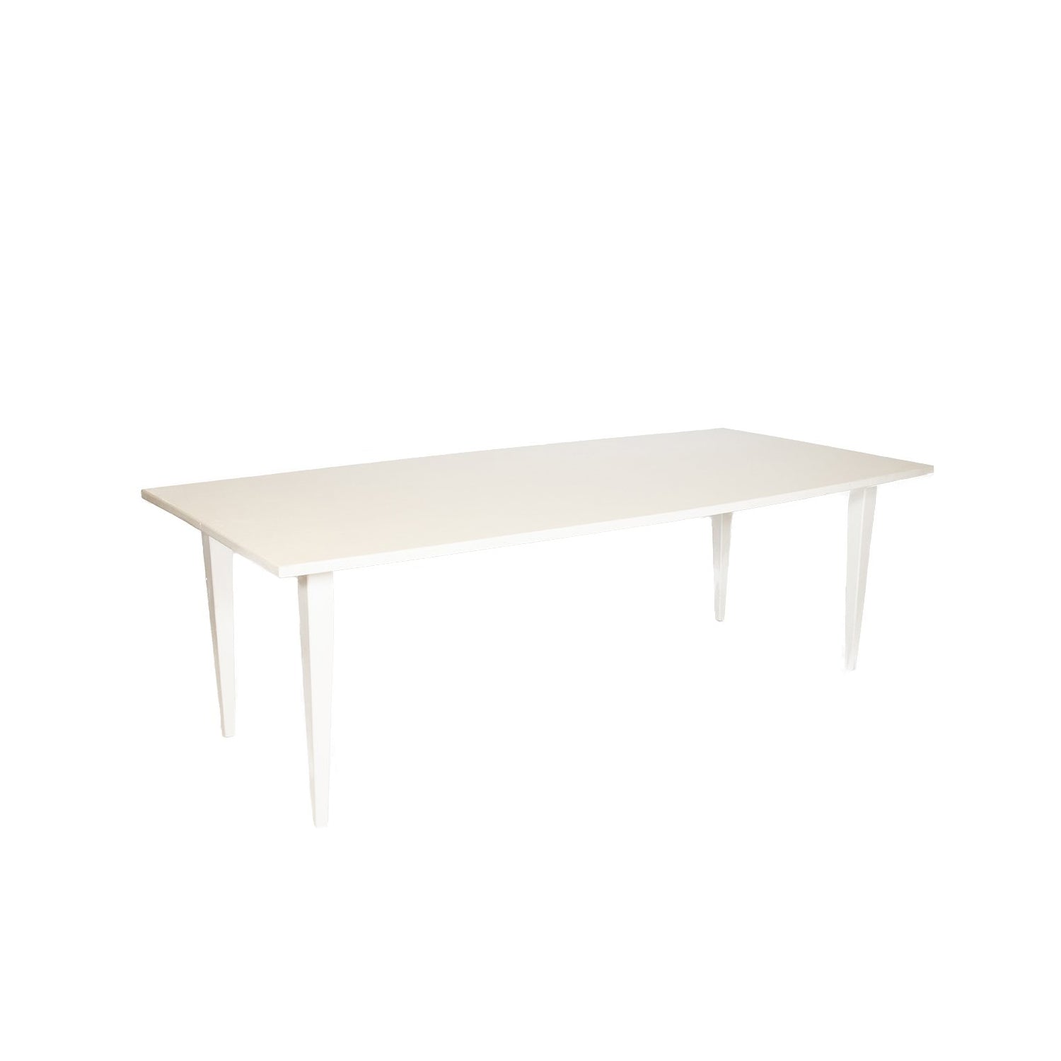 Mid Century Modern White Dining Table