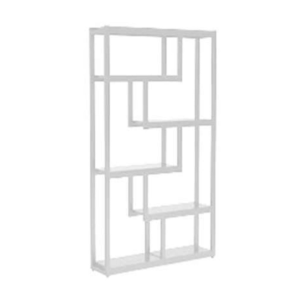 Modern Etagere Back Bar, White