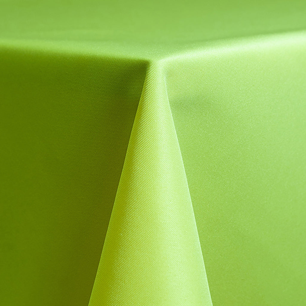 Neon Green Solid Polyester Linen