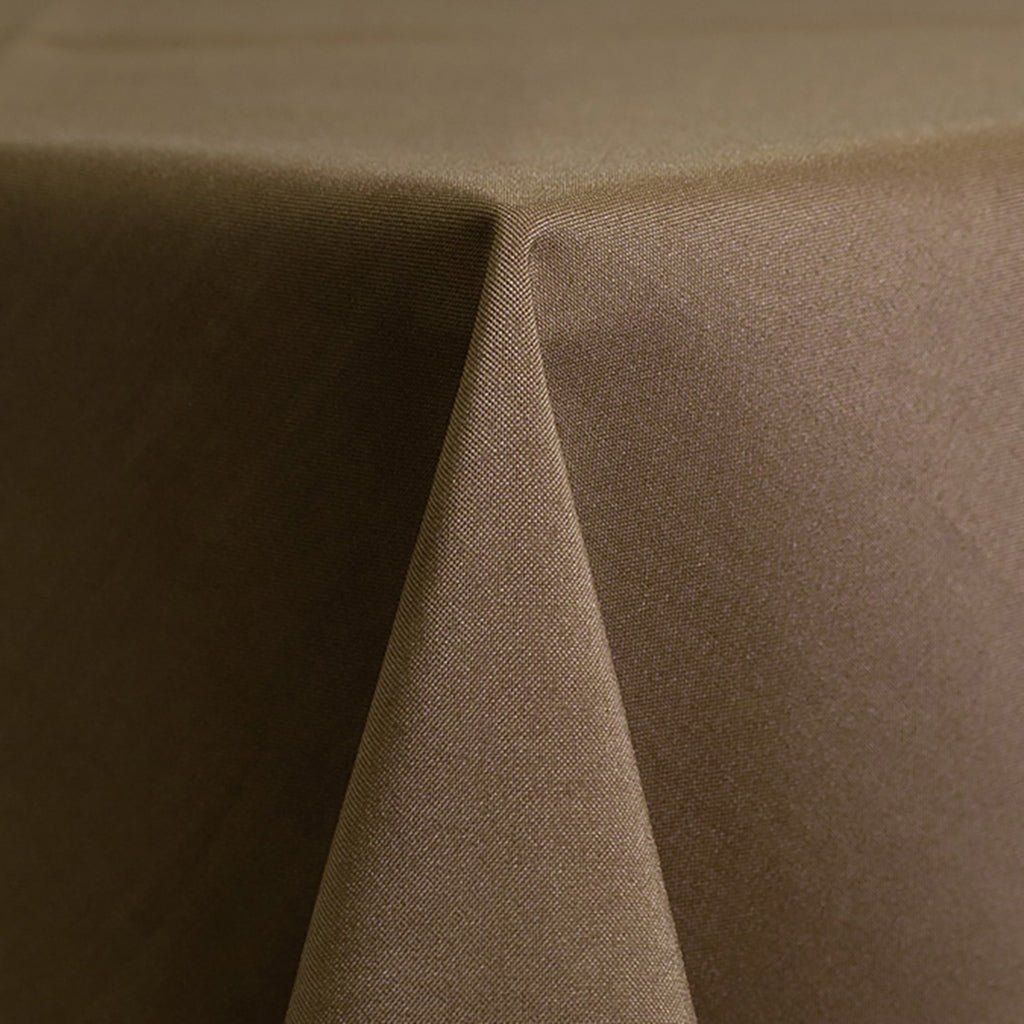 Olive Brown Solid Polyester linen