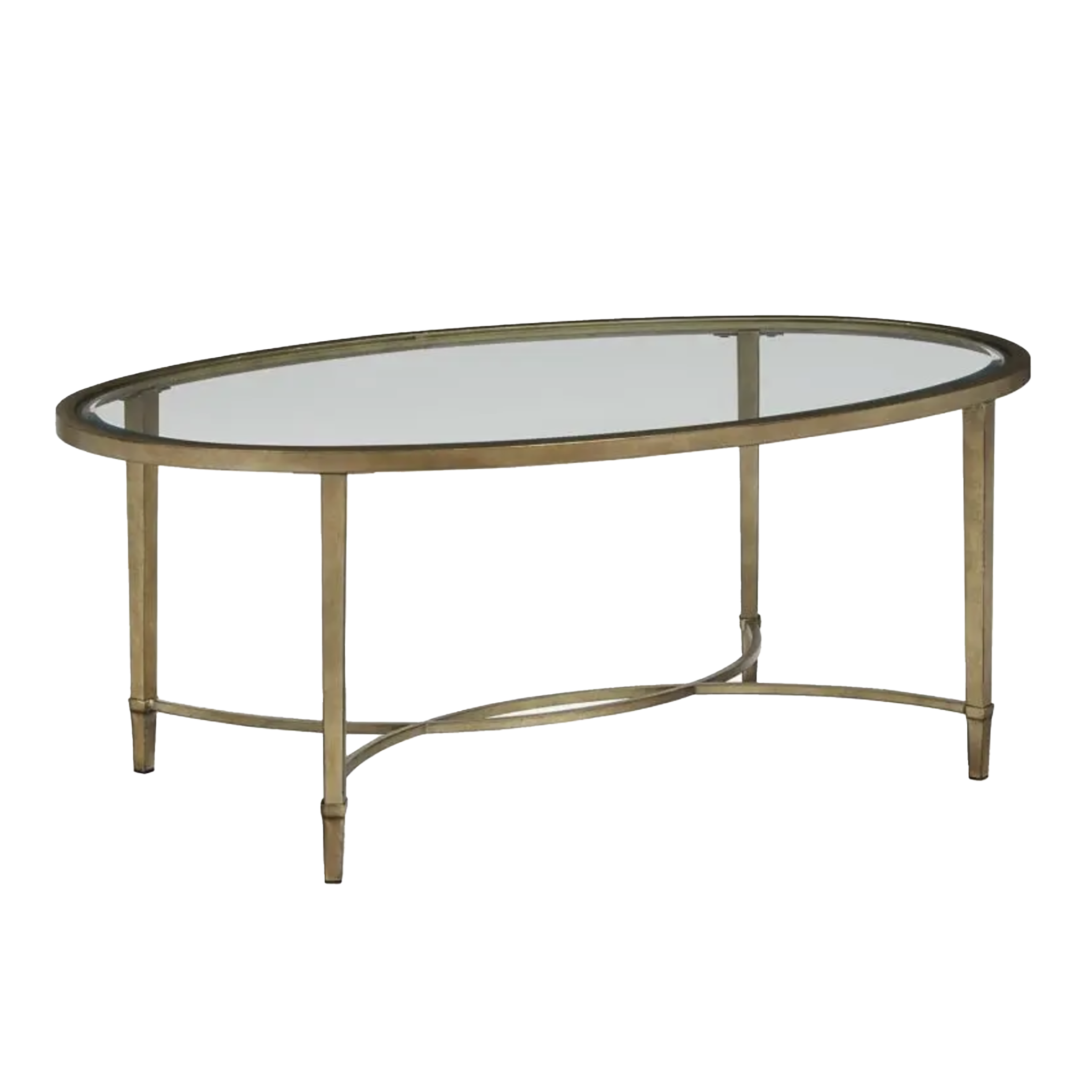 Oval Glass Coffee Table