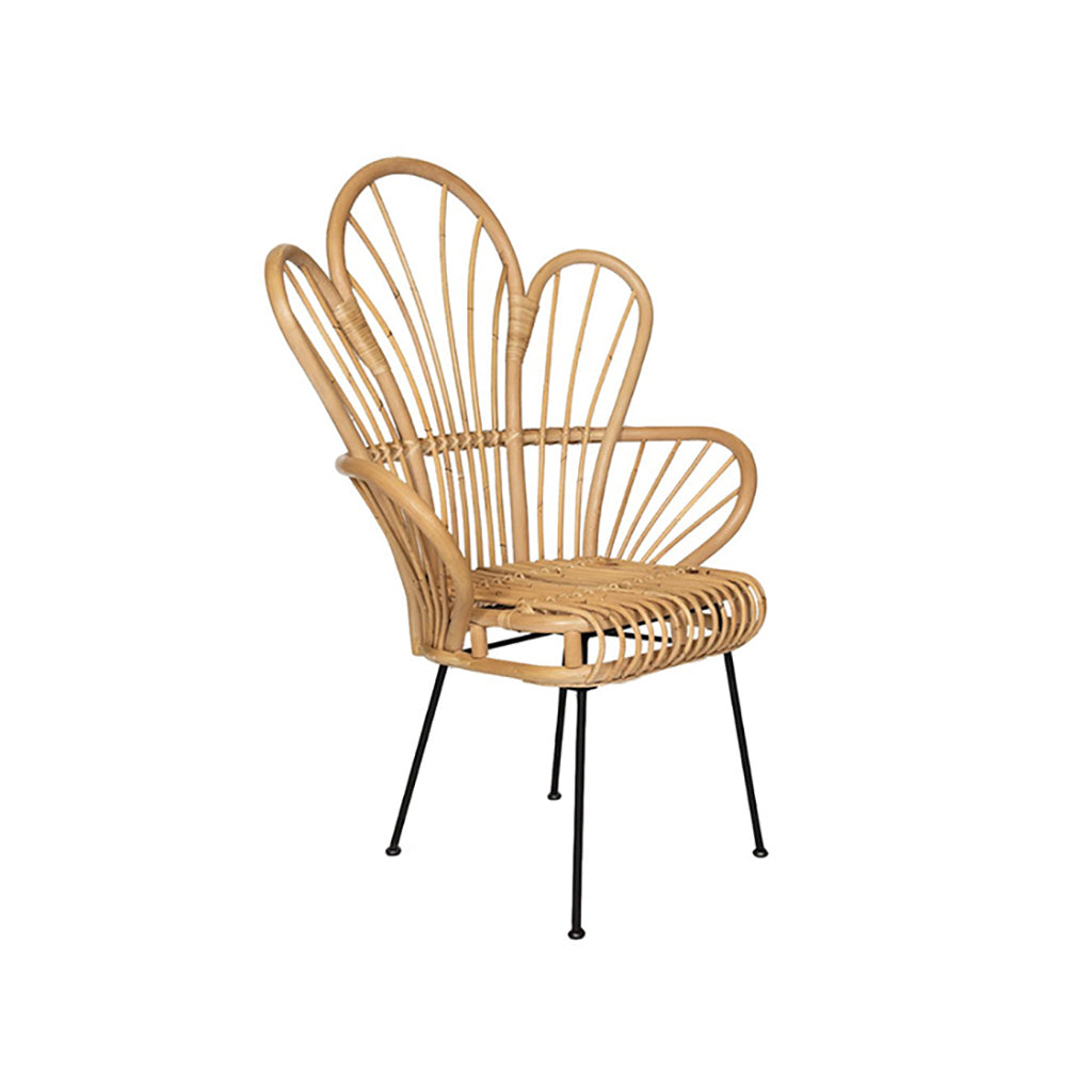 Peacock Rattan Side Chair