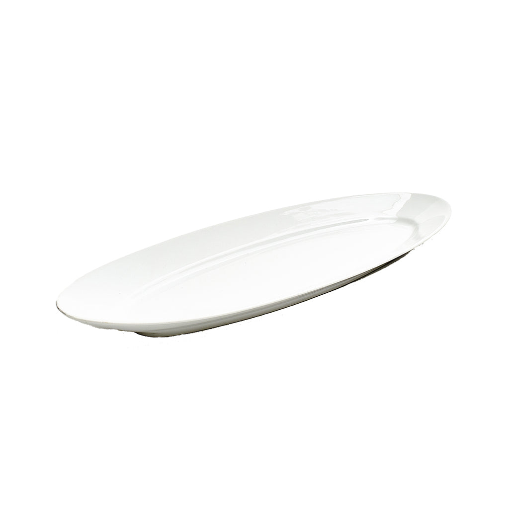 Platter - Fish Oval 23.625" x 8" White Porcelain