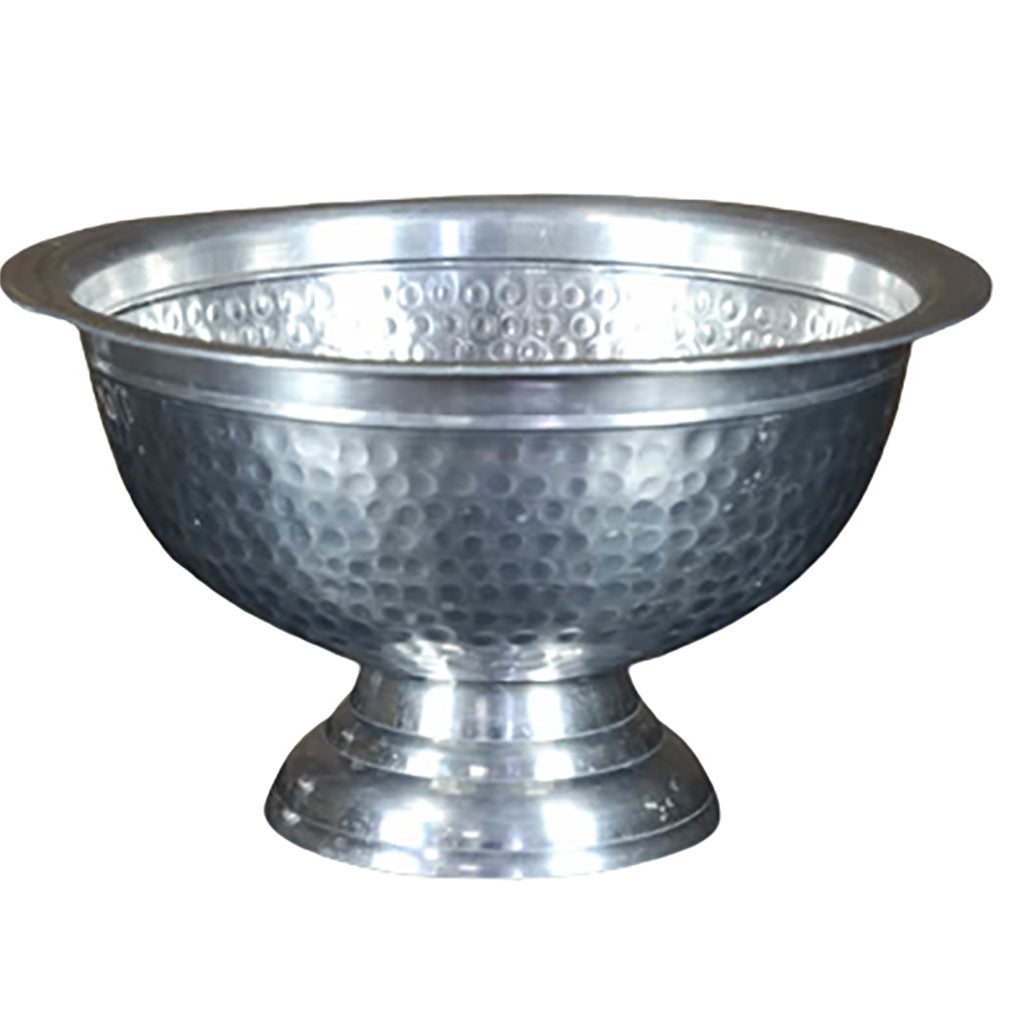 Punch Bowl - 8 qt Stainless Steel Hammered