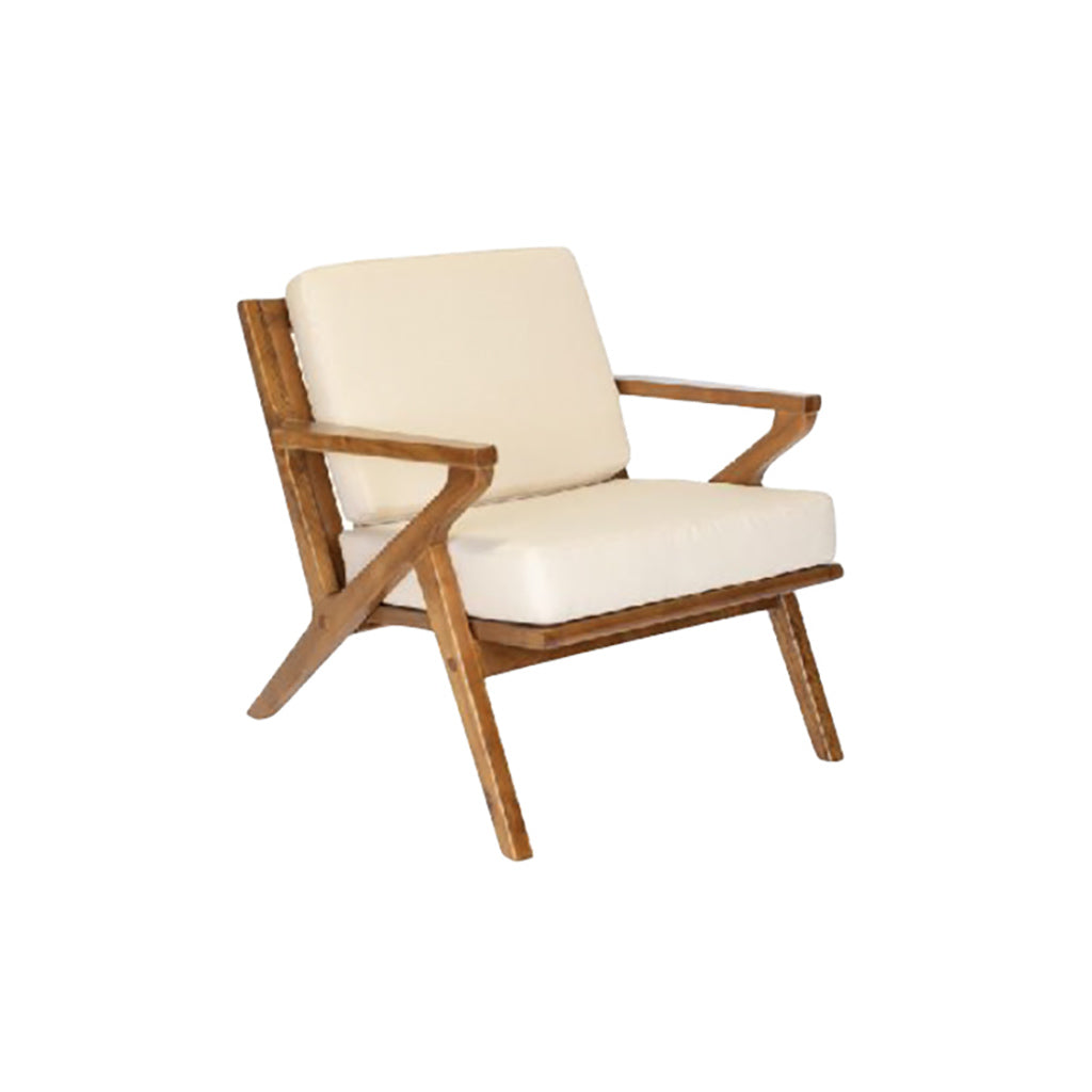 Raymond Mid Centry Armchair with Cream Cushions