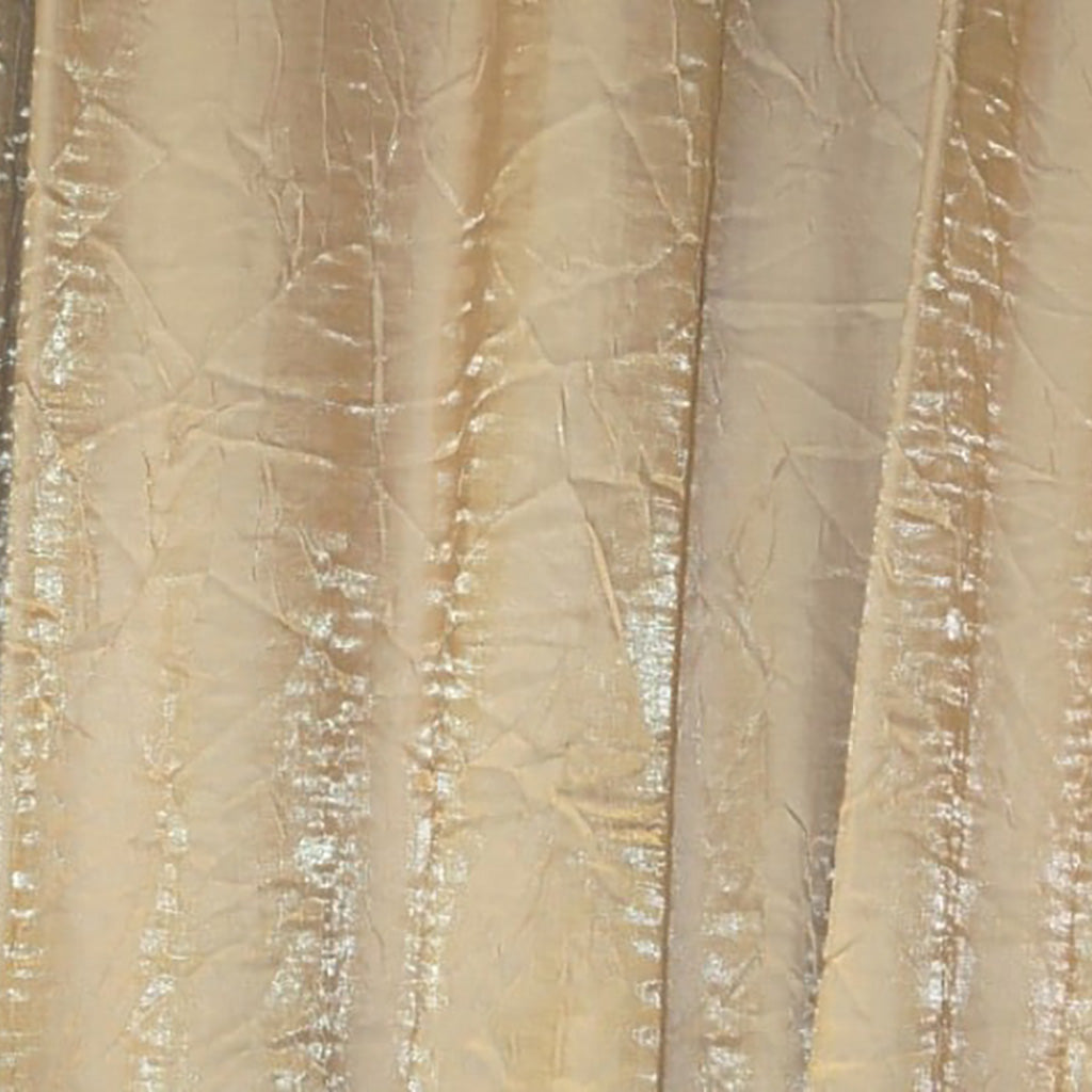 Champagne Gold Crushed Shimmer Satin