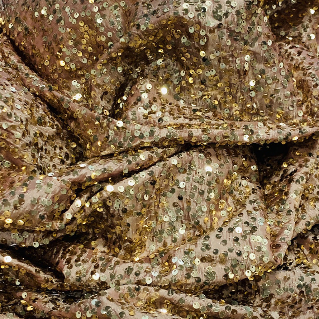 Gold Sequin Taffeta