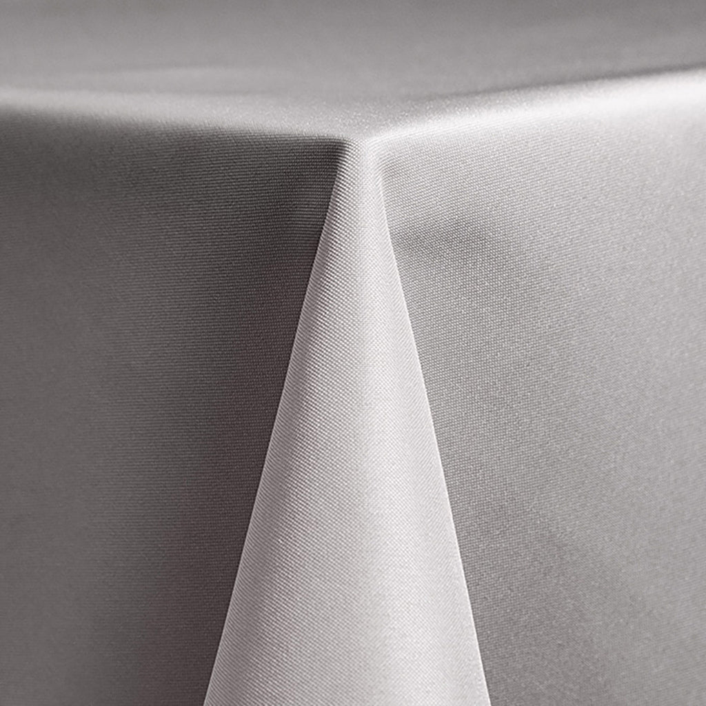 Smoke Grey Solid Polyester Linen