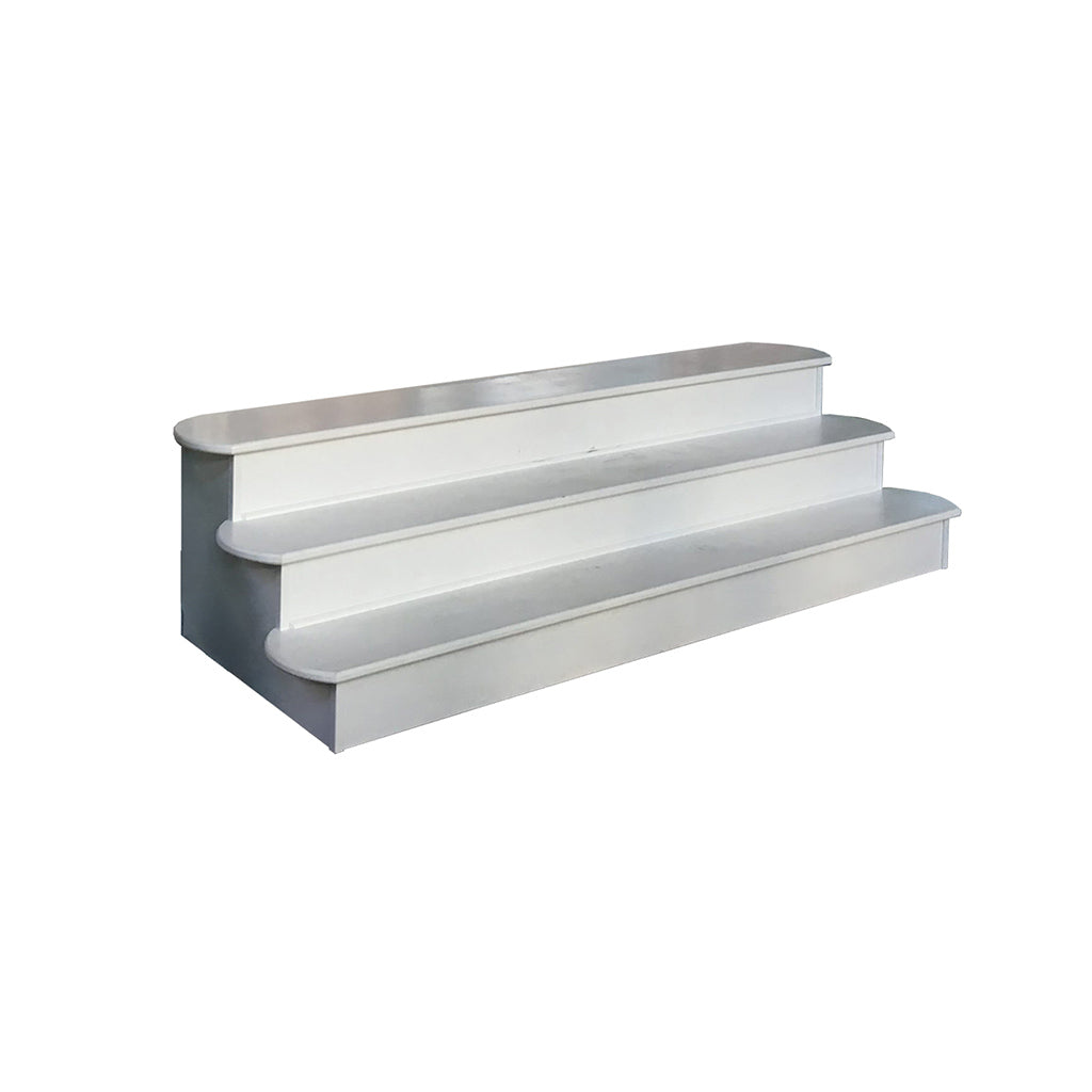 Stage Surround Steps White Flush Mount