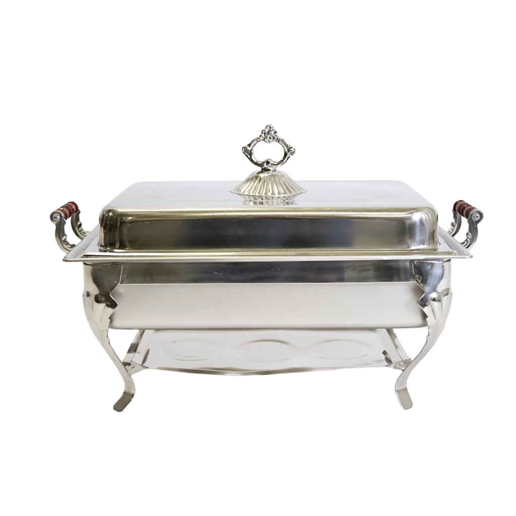 Chafing Dish: Stainless Rectangle 8 Quarts